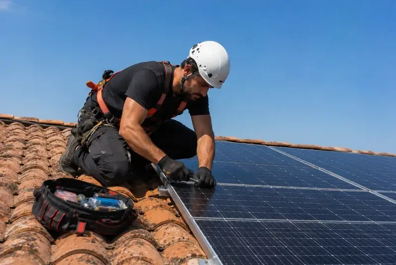 Maintenance et monitoring de panneaux solaires à Garrigues
